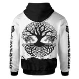 Berserker and Wolves Dark and White Colour 3d All Over Printed Hoodie