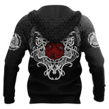 The Raven - Viking 3D All Over Printed Unisex Hoodie