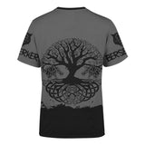 Berserker and Wolves Dark and White Colour 3d All Over Printed Shirt