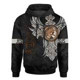 Jesus Lion King Angel Wing Tattoo Customized 3D All Over Printed Hoodie