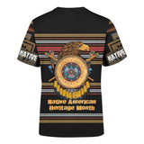 Eagle Symbol Native American Patterns Native American Heritage Month Customized 3D All Over Printed Shirt