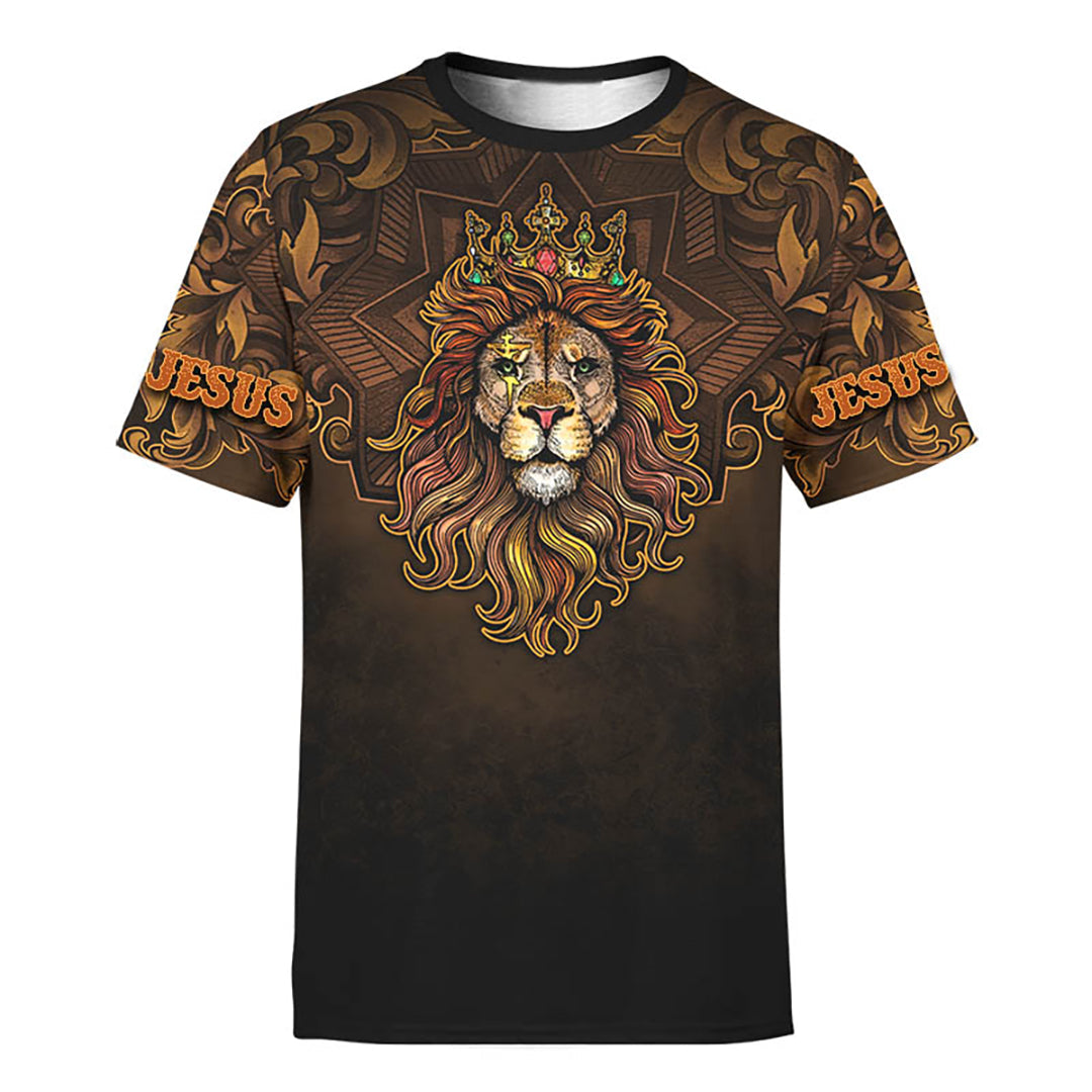 Jesus Lion Jesus Is My Savior Customized 3D All Over Printed Shirt