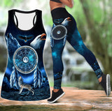 Native American Eagle And Wolfs Legging + Tank Top