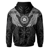 Viking Raven of Odin Tattoo 3D All Over Printed Hoodie