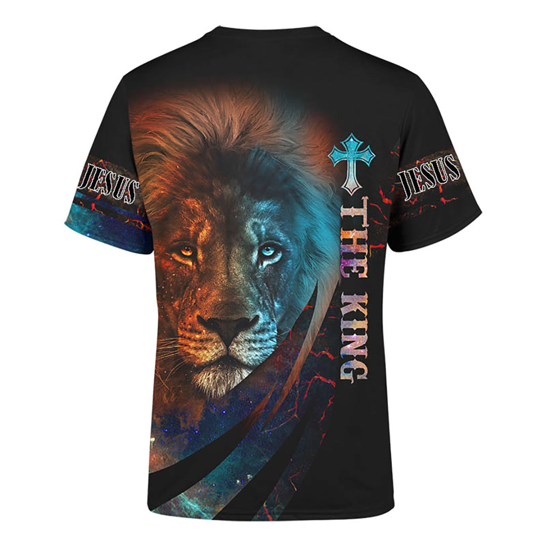 The King Jesus Lion Customized 3D All Over Printed Shirt