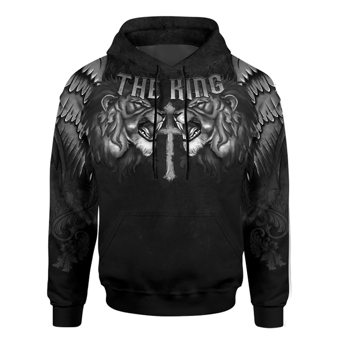 The King Jesus Lion Tattoo 3D All Over Printed Hoodie