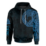 Viking Raven And Odin Norse God 3D All Over Printed Hoodie