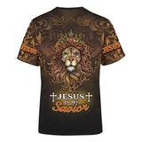 Jesus Lion Jesus Is My Savior Customized 3D All Over Printed Shirt