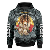 The King Jesus lion 3D All Over Printed Hoodie
