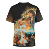Story Telling Native American 3D All Over Printed Shirt
