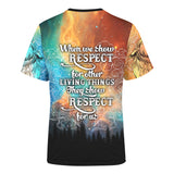 Wolf Symbol Native American Customized 3D All Overprinted Shirt