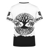 Berserker and Wolves Dark and White Colour 3d All Over Printed Shirt