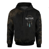 Wolf in Native American Customized 3D All Over Printed Unisex Hoodie
