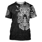 Odin Tatoo Style Viking All Over Printed Unisex Shirt